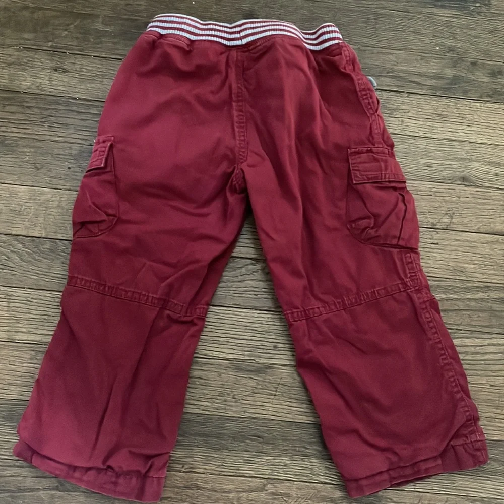 Red cargo pants boys Hanna Andersson